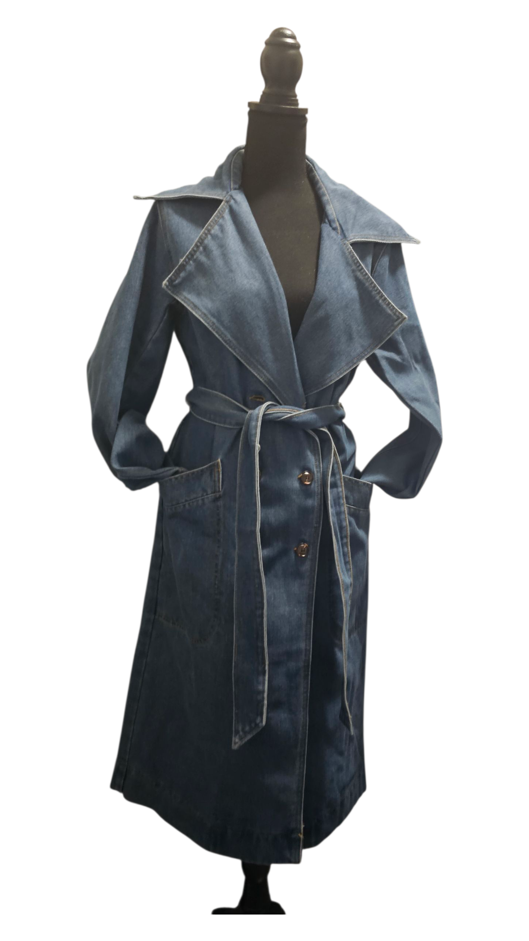 DOUBLE BREASTED DENIM JACKET