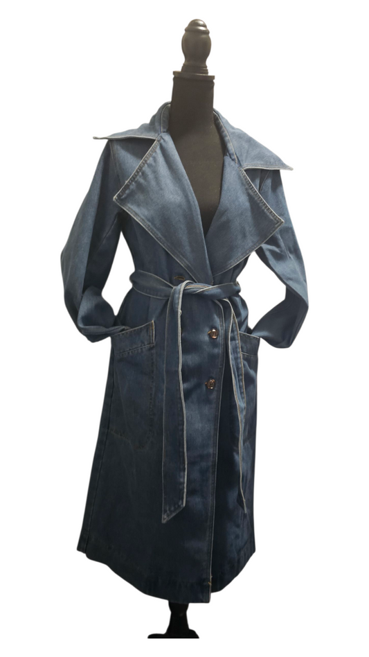 DOUBLE BREASTED DENIM JACKET